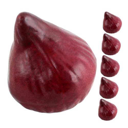 BESPORTBLE 6 Pcs Simulation Figoder Lifelike Gefälschte Fruchtrealistische Kunstfrüchte Für Foto -Requisiten Künstliche Früchte Dekorative Obstmodell Simulierte Früchte von BESPORTBLE