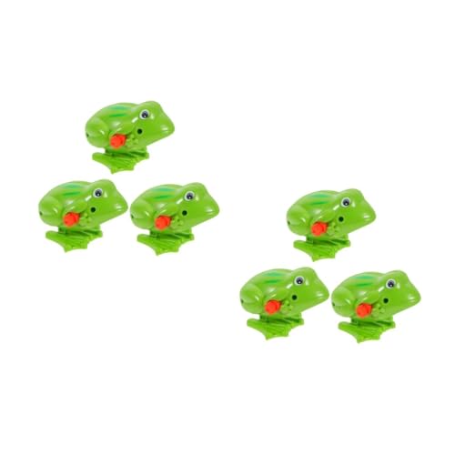 BESPORTBLE 6 Stck Teiliges Kunststoff Aufziehspielzeug Frosch mit Federmechanismus Bunte Hüpfspielzeuge für Lustiges für Jungen und Mädchen Batteriefrei Fördert Motorik und Fantasie von BESPORTBLE