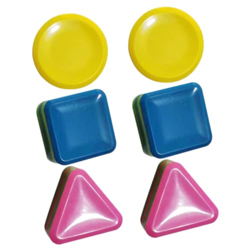 BESPORTBLE 6 Stck Teiliges Rhythmus Shaker Langlebigem Kunststoff mit Dreieck und Viereck Pädagogisches Percussion Instrument für Kleinkinder und Kindergarten Fördert Motorik und von BESPORTBLE