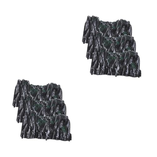 BESPORTBLE 6 Stck. Teiliges Kunststoff Train Tunnel Spielset Realistische Höhlenmodell Szene Langlebiges Bahntunnel Zubehör Detailreiche Nachbildung für Pädagogisches Motorikspielzeug von BESPORTBLE