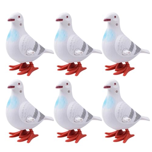 BESPORTBLE 6 Stück Aufziehbare Tauben Lustige Pigeon Spielzeuge für Wind Up Party Spielzeuge Fördert Geschicklichkeit und Kreativität Bunte Farben für und Feiern von BESPORTBLE