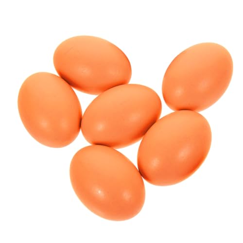 BESPORTBLE 6 Stück DIY Holz Eier zum Bemalen Teiliges für Kreative Bastelprojekte Familie Realistische Deko Eier für Ostern für Erwachsene zum Gestalten und Dekorieren von BESPORTBLE