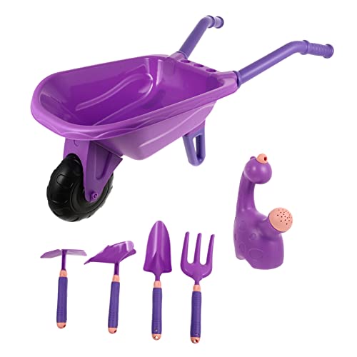 BESPORTBLE 6 Stück Gartengeräte Set für Teiliges mit Schubkarre für Garten und Sandspiel Leicht und Tragbar für Kleine Gärtnerinnen und von BESPORTBLE