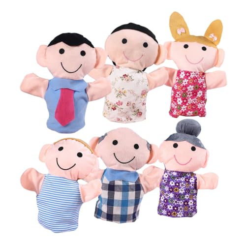 BESPORTBLE 6 Stück Handpuppen für Interaktives Rollenspiel Leichte Komfortable Storytelling Puppen für Jungen und Mädchen für Kindergarten und Lernzentren von BESPORTBLE