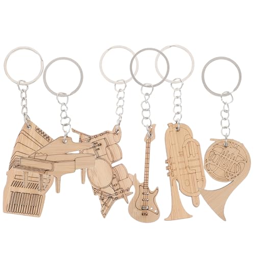 BESPORTBLE 6 Stück Kreative Schlüsselanhänger für Musikliebhaber Süße Gitarren und Instrumentenanhänger als für Musiker Dekoration von Taschen und Rucksäcken BESPORTBLE 6 Stück Kreative Schlüsselanhänger für Musikliebhaber Süße Gitarren und Instrumentenanhänger als für Musiker Dekoration von Taschen und Rucksäcken von BESPORTBLE