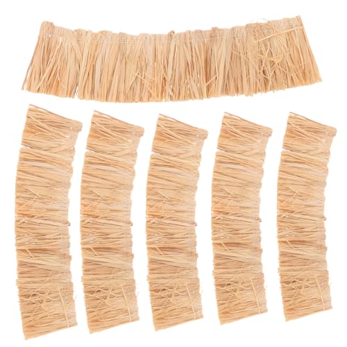 BESPORTBLE 6 Stück Mikrolandschaft DIY -Materialien Künstliches Strohdach Dekoratives Stroh Künstliches Heu Zur Dekoration Künstliche Reetdächer Reetdachmaterial Miniatur-strohdach Gras von BESPORTBLE