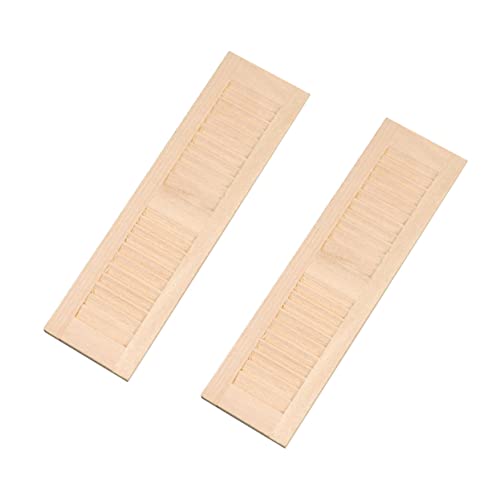 BESPORTBLE 6 Stück Mini -tür- Und Fensterzubehör Mini- Puppenhausdekoration Puppenverschluss Dollhouse Dekorationen Khaki Hölzern von BESPORTBLE