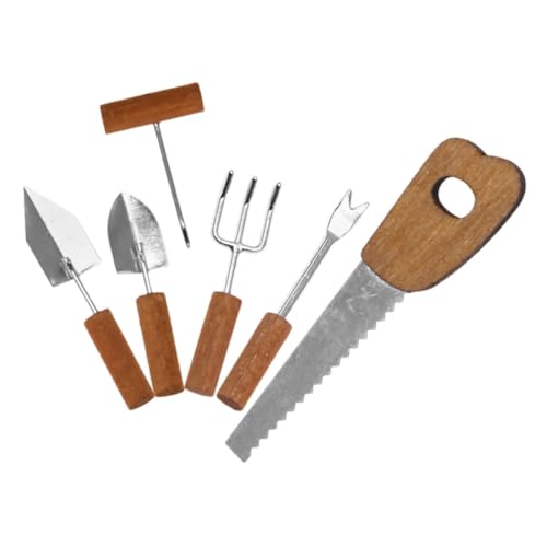 BESPORTBLE 6 Stück Miniatur Gartengeräte Set Teiliges Puppenhaus Zubehör aus Metall mit Holzgriff für Gartenarbeit für Indoor und Outdoor Spielerlebnisse Realistische Modelle für Kreative BESPORTBLE 6 Stück Miniatur Gartengeräte Set Teiliges Puppenhaus Zubehör aus Metall mit Holzgriff für Gartenarbeit für Indoor und Outdoor Spielerlebnisse Realistische Modelle für Kreative von BESPORTBLE