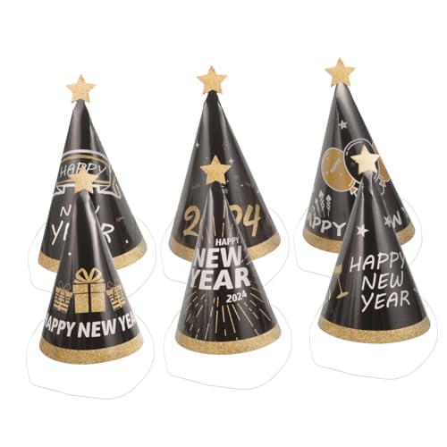 BESPORTBLE 6 Stück Neujahrs Partyhüte Lustige Papierhüte für Silvester Weihnachtsfeier und Geburtstagsfeiern Hochwertige Leichte und Strapazierfähige Deko für Fröhliche Anlässe BESPORTBLE 6 Stück Neujahrs Partyhüte Lustige Papierhüte für Silvester Weihnachtsfeier und Geburtstagsfeiern Hochwertige Leichte und Strapazierfähige Deko für Fröhliche Anlässe von BESPORTBLE