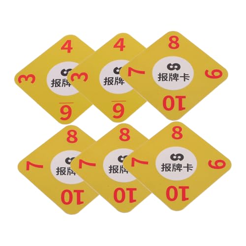 BESPORTBLE 6 Stück PVC Poker Karten Zählerkarten für Verbleibende Kartenmengen Praktische Spielzubehör für Poker und Kartenspiele für Turniere und Familienabende BESPORTBLE 6 Stück PVC Poker Karten Zählerkarten für Verbleibende Kartenmengen Praktische Spielzubehör für Poker und Kartenspiele für Turniere und Familienabende von BESPORTBLE