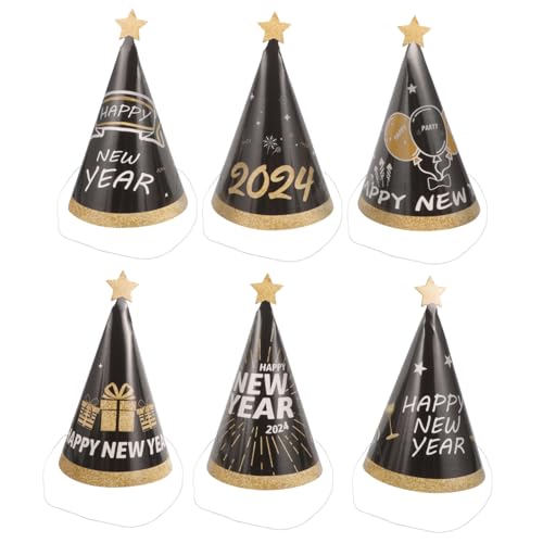 BESPORTBLE 6 Stück Papierkegel Hüte Year Partyhüte Silvester Deko Lustige Mützen Erwachsene Leicht Tragbar Komfortabel für Foto Requisiten und Kostüm Zubehör BESPORTBLE 6 Stück Papierkegel Hüte Year Partyhüte Silvester Deko Lustige Mützen Erwachsene Leicht Tragbar Komfortabel für Foto Requisiten und Kostüm Zubehör von BESPORTBLE