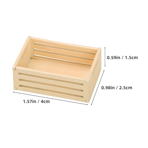 BESPORTBLE 6 Stück Puppenhaus Aufbewahrungskörbe Realistische Kleine Kunststoffkörbe Platzsparend für Miniatur Dekoration und Mini Haus Accessoires von BESPORTBLE