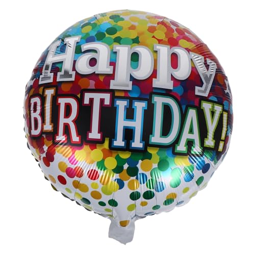 BESPORTBLE 6 Stück Runde Folienballons Happy Birthday Aluminium Heliumballons für Geburtstagsdeko Wiederverwendbar Einfach Aufzublasen Partyhintergrund für Indoor und Outdoor BESPORTBLE 6 Stück Runde Folienballons Happy Birthday Aluminium Heliumballons für Geburtstagsdeko Wiederverwendbar Einfach Aufzublasen Partyhintergrund für Indoor und Outdoor von BESPORTBLE