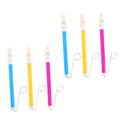 BESPORTBLE 6 Stück Slide Whistle Instrument für Flöte Handspielzeug für Musiklernen Party Accessoires Farben Robustes Musikinstrument für Vielseitigen Spaß von BESPORTBLE