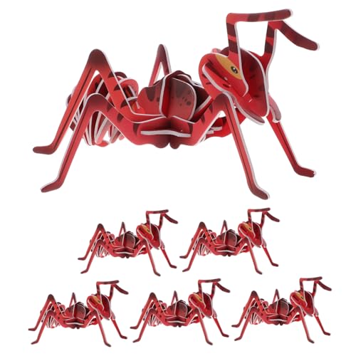 BESPORTBLE 6 Stück Teiliges Ameisen Puzzle aus Karton Interaktives Stem Lernspielzeug für Pädagogisches Insektenmodell für Vorschule Fördert Wissenschaft Kreativität und Problemlösung von BESPORTBLE