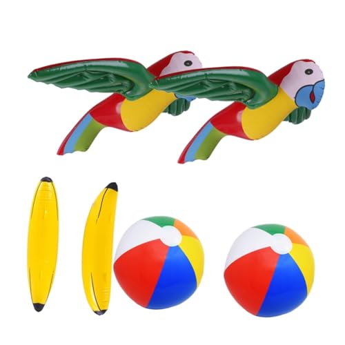 BESPORTBLE 6 Stück Teiliges Aufblasbare Spielzeuge für Lustige Tier Simulation Papageien Bananen Strandbälle Sicheres Wasserspielzeug für Pool und Strandspiel für Junge Mädchen und BESPORTBLE 6 Stück Teiliges Aufblasbare Spielzeuge für Lustige Tier Simulation Papageien Bananen Strandbälle Sicheres Wasserspielzeug für Pool und Strandspiel für Junge Mädchen und von BESPORTBLE