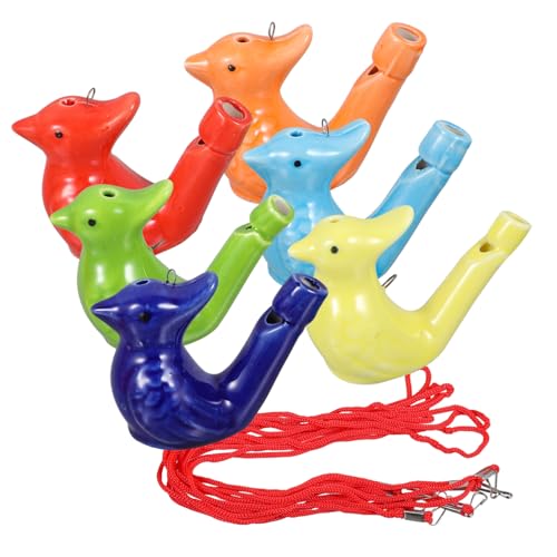 BESPORTBLE 6 Stück Teiliges Bunte Keramische Wasservogel Pfeifen mit Seil Kinderfreundliche Musikinstrumente für Atemtraining Klangvielfalt und Musikalische Früherziehung für Zufällige Farbe BESPORTBLE 6 Stück Teiliges Bunte Keramische Wasservogel Pfeifen mit Seil Kinderfreundliche Musikinstrumente für Atemtraining Klangvielfalt und Musikalische Früherziehung für Zufällige Farbe von BESPORTBLE