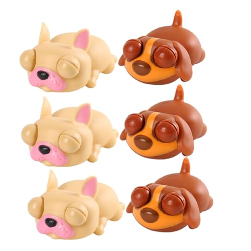 BESPORTBLE 6 Stück Teiliges Cartoon Quetschtier Buntes Stress Sensorikspielzeug für Erwachsene Lustige Tierfiguren zum Drücken und Entspannen für Büro und Klassenzimmer von BESPORTBLE