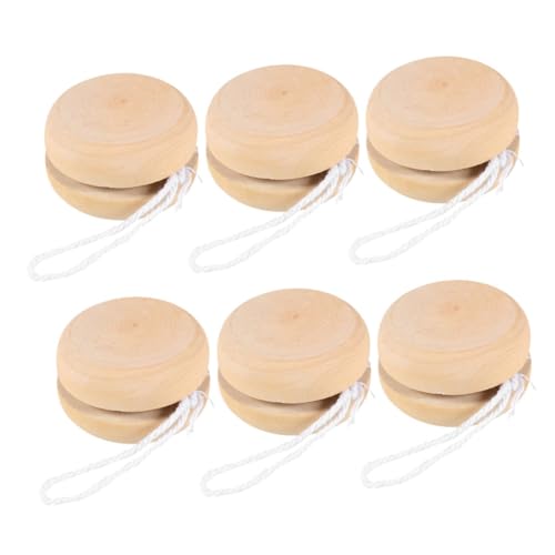 BESPORTBLE 6 Stück Teiliges DIY Yo yo aus Naturbelassenem Holz Kleine Blanko holzkugeln zum Bemalen Handliches Outdoor Fördert Feinmotorik und Kreativität BESPORTBLE 6 Stück Teiliges DIY Yo yo aus Naturbelassenem Holz Kleine Blanko holzkugeln zum Bemalen Handliches Outdoor Fördert Feinmotorik und Kreativität von BESPORTBLE