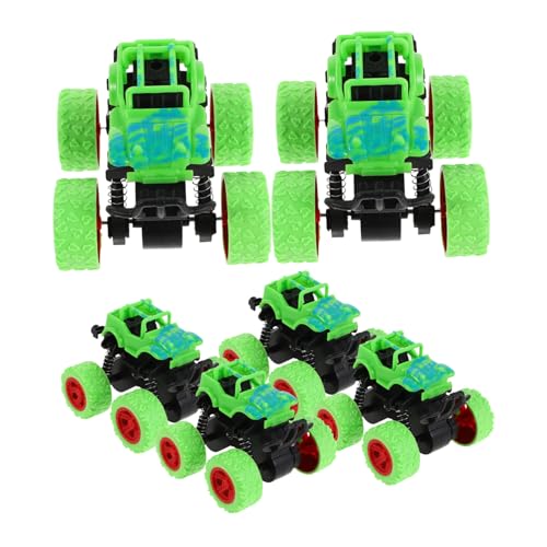BESPORTBLE 6stücke Offroad-Auto Mit Rückzugfunktion Kinderfahrzeuge Aus Kunststoff Reibungsantrieb Push-go-Spielzeug Trägheitsmechanismus Für Geburtstagsparty Geländefähige Autos Zum von BESPORTBLE