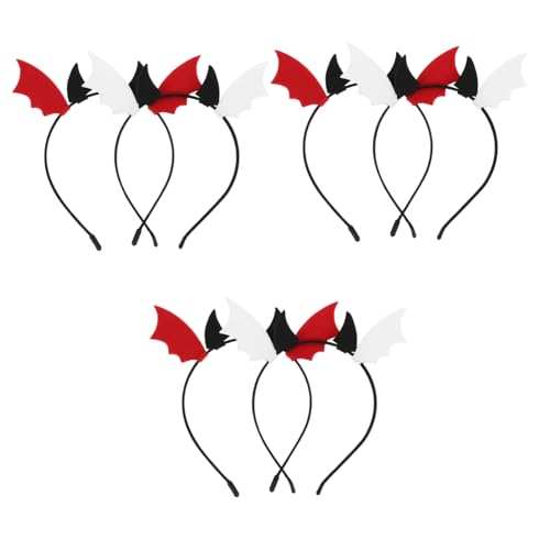 BESPORTBLE 6 Stück Teiliges Halloween Haarreif mit Fledermausflügeln Cosplay Haarreifen für Frauen und Wiederverwendbares Party Accessoire für Halloween Kostüme Vielseitig Kombinierbar und von BESPORTBLE