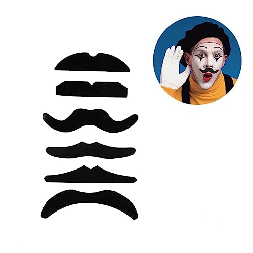 BESPORTBLE 6 Stück Teiliges Halloween Selbstklebende Fake Schnurrbärte Karneval Party Requisiten für Erwachsene für Maskerade Kostüm und Bühnenauftritte BESPORTBLE 6 Stück Teiliges Halloween Selbstklebende Fake Schnurrbärte Karneval Party Requisiten für Erwachsene für Maskerade Kostüm und Bühnenauftritte von BESPORTBLE