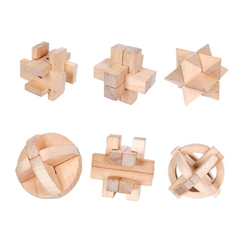 BESPORTBLE 6 Stück Teiliges Holz Kongming Schloss Kreatives Interaktives Puzzle für Lernspielzeug Denkfähigkeit und Hand Augen Koordination BESPORTBLE 6 Stück Teiliges Holz Kongming Schloss Kreatives Interaktives Puzzle für Lernspielzeug Denkfähigkeit und Hand Augen Koordination von BESPORTBLE