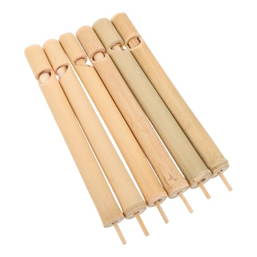 BESPORTBLE 6 Stück Teiliges Holzflöten Vogelpfeifen Musikinstrumente Lernspielzeug Robuste Mini-flöten für Draußen zum Gemeinsamen Entdecken von Vogelrufen und Musik von BESPORTBLE