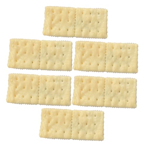 BESPORTBLE 6 Stück Teiliges Künstliche Kekse Simulation Realistische Keksmodelle als Deko und Fotorequisiten Geeignet für Kinderparty Küchen und Laden Dekoration Langlebig und Detailgetreu von BESPORTBLE