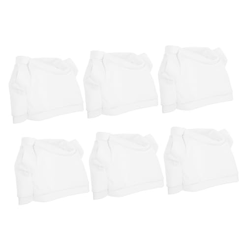 BESPORTBLE 6stücke Teiliges Bärenkleidung Plüschbär T-Shirt Für Kuscheltiere Niedliche DIY-Outfits Für Plüschbären Weiche Und Strapazierfähige Stofftierkleidung Für Kreative von BESPORTBLE