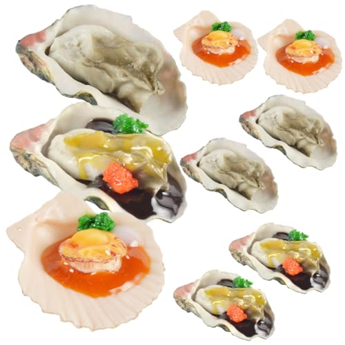 BESPORTBLE 6 Stück Teiliges Lebensechtes Austern und Jakobsmuschel Modellset Realistische Meeresfrüchte Deko für Ladenschaufenster Food Props ohne Geruch Langlebig für Gastronomie und BESPORTBLE 6 Stück Teiliges Lebensechtes Austern und Jakobsmuschel Modellset Realistische Meeresfrüchte Deko für Ladenschaufenster Food Props ohne Geruch Langlebig für Gastronomie und von BESPORTBLE