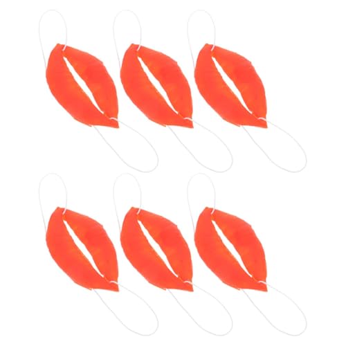 BESPORTBLE 6 Stück Teiliges Lustiges Wurst Mund Cosplay Kunststoff Dicke Große Lippen Requisite für Karneval Maskerade und Partyunterhaltung für Bühnenauftritte und Spaßige Verkleidungen von BESPORTBLE