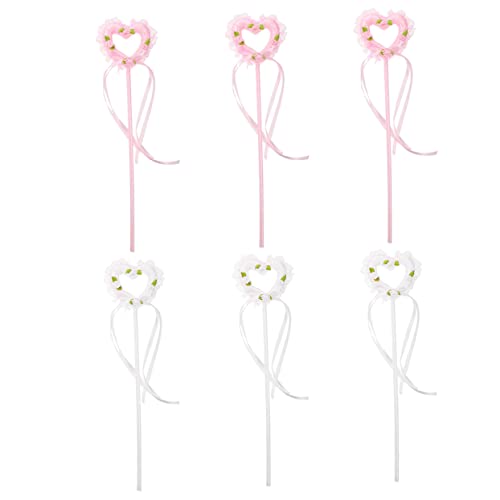 BESPORTBLE 6 Stück Teiliges Magischer Fairy Stick für Mädchen Dekorative Zauberstäbe für Kostüme Cosplay Bühnenaufführungen und Rollenspiele mit Einzigartigem Design und Funkelnden von BESPORTBLE