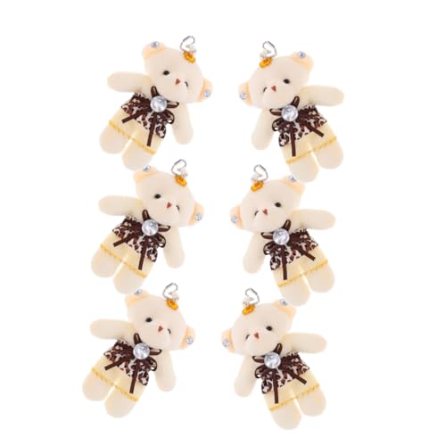 BESPORTBLE 6 Stück Teiliges Mini Plüschbär Niedliche DIY Schlüsselanhänger Handliche Teddybären zum Aufhängen an Taschen Vielseitiges Dekorationszubehör für Hochzeit Geburtstag und Alltag BESPORTBLE 6 Stück Teiliges Mini Plüschbär Niedliche DIY Schlüsselanhänger Handliche Teddybären zum Aufhängen an Taschen Vielseitiges Dekorationszubehör für Hochzeit Geburtstag und Alltag von BESPORTBLE