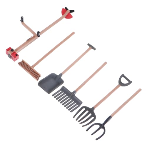 BESPORTBLE 6 Stück Teiliges Miniatur Bauernhof Werkzeugset aus Robustem PVC Realistische Nachbildung Kreative Dekoration für Sandtisch Landschaft Garten und Farm Szenerien Kindgerechtes von BESPORTBLE