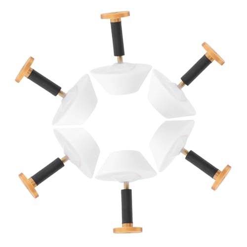 BESPORTBLE 6 Stück Teiliges Miniatur Puppenhaus Tischlampe aus Kunststoff Leichte Mini Nachttischlampe Detailreiche Kleine Hauslampe für DIY Mikro Landschaftsdekoration und Puppenmöbel von BESPORTBLE