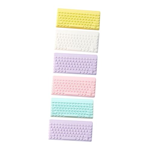 BESPORTBLE 6 Stück Teiliges Miniatur Tastatur Anhänger Süße DIY Schmuck Charms Robustes Material Vielseitig für Schlüsselanhänger und Puppenhaus Deko für Bastelfans BESPORTBLE 6 Stück Teiliges Miniatur Tastatur Anhänger Süße DIY Schmuck Charms Robustes Material Vielseitig für Schlüsselanhänger und Puppenhaus Deko für Bastelfans von BESPORTBLE