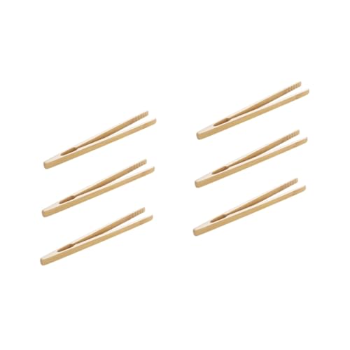 BESPORTBLE 6 Stück Teiliges Montessori Holz Pinzette für Glatte Oberfläche Feinmotorisches Lernspielzeug Handliches Sicheres Greifwerkzeug für Frühe Bildung und Konzentration von BESPORTBLE