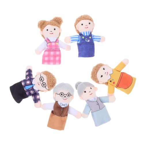 BESPORTBLE 6 Stück Teiliges Plüsch Familienmitglieder Cartoon Handpuppen für Storytelling Sprachentwicklung Kreatives Rollenspiel Vorschule Theater Zuhause Lehrer Eltern von BESPORTBLE