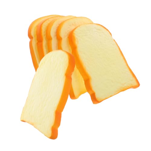 BESPORTBLE 6 Stück Teiliges Realistische Toastbrotscheiben aus Langlebigem PU Material Künstliche Brotdeko für Hochzeit Party Küchendekoration und Schaufenster Kompakt und Detailgetreu BESPORTBLE 6 Stück Teiliges Realistische Toastbrotscheiben aus Langlebigem PU Material Künstliche Brotdeko für Hochzeit Party Küchendekoration und Schaufenster Kompakt und Detailgetreu von BESPORTBLE