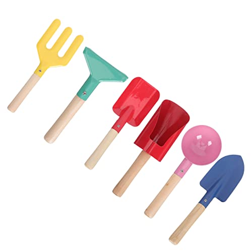 BESPORTBLE 6 Stück Teiliges Sandspielzeug Set aus Metall mit Holzgriff Bunte Schaufeln für Strand und Sandkastenabenteuer Perfektes Partygeschenk für Kleine BESPORTBLE 6 Stück Teiliges Sandspielzeug Set aus Metall mit Holzgriff Bunte Schaufeln für Strand und Sandkastenabenteuer Perfektes Partygeschenk für Kleine von BESPORTBLE