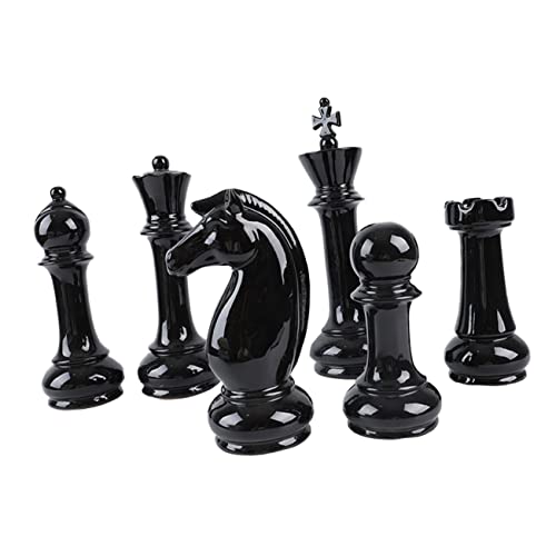 BESPORTBLE 6 Stück Teiliges Schwarzes Keramik Schach Dekorationsset Elegante Schachfiguren Ornament Künstlerische Wohn und Bürodekoration Kleine Stilvolle Tischskulptur BESPORTBLE 6 Stück Teiliges Schwarzes Keramik Schach Dekorationsset Elegante Schachfiguren Ornament Künstlerische Wohn und Bürodekoration Kleine Stilvolle Tischskulptur von BESPORTBLE