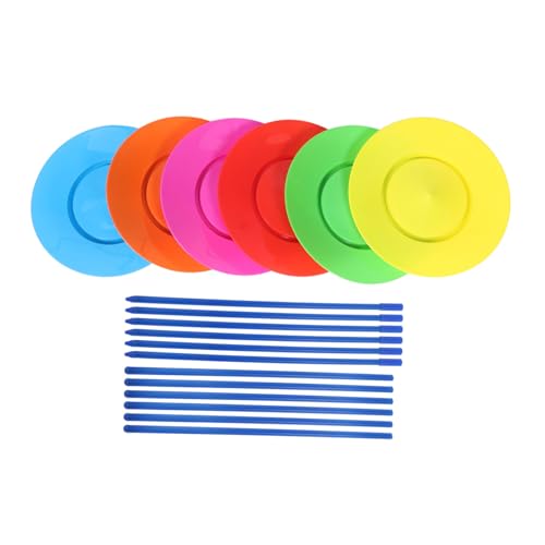 BESPORTBLE 6 Stück Teiliges Set Bunter Jonglierplatten mit Stöcken Zirkusakrobatik Requisiten für Aufregende Aufführungen und Partys für Erwachsene BESPORTBLE 6 Stück Teiliges Set Bunter Jonglierplatten mit Stöcken Zirkusakrobatik Requisiten für Aufregende Aufführungen und Partys für Erwachsene von BESPORTBLE