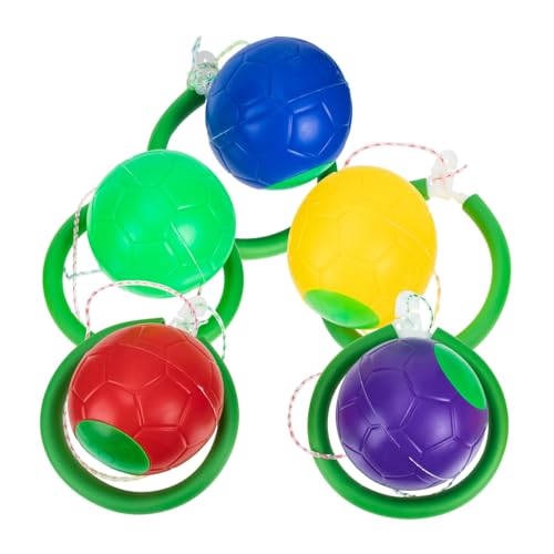 BESPORTBLE 6 Stück Teiliges Sports Ankle Skip Ball für Bunte Sprungbälle mit Knöchelband Interaktives Outdoor und Indoor Fitness und Bewegung Leicht und Tragbar von BESPORTBLE