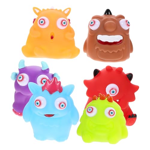 BESPORTBLE 6 Stück Teiliges Stress Relief Kreatur Augen Quetschfigur aus Langlebigem PVC Bunte Halloween Dekoration für Party und Hand Sensory Ball von BESPORTBLE