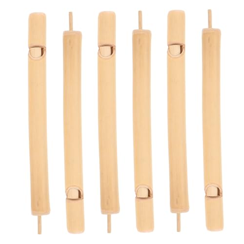 BESPORTBLE 6 Stück Teiliges Vogelpfeife aus Holz Mini Flöten Sicher Robust Kompaktes Design für Kleinkinder als Partyspielzeug Naturerlebnis Fördernd von BESPORTBLE