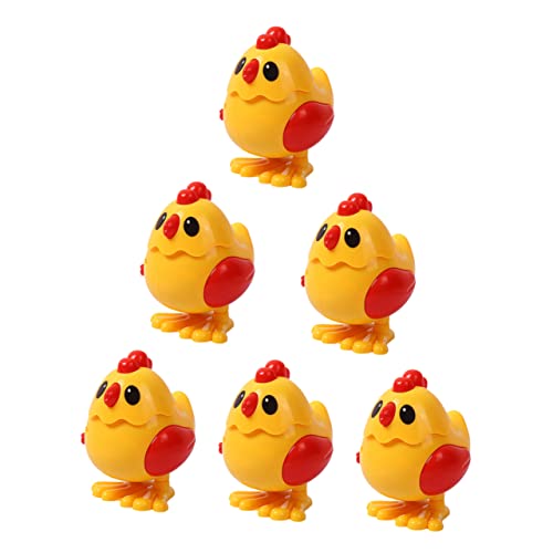 BESPORTBLE 6 Stück Teiliges Wind Up Küken Bunte Lustige Lauf und Springküken für Kindergeburtstag Fördert Spielerisch Motorik und Wahrnehmung für Kleinkinder Zufällige Farbe Zufällige Farbe von BESPORTBLE