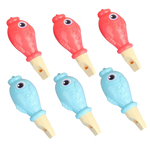BESPORTBLE 6 Stück Cartoon Pfeifen für Kinder Lustiges Musikspielzeug Party Requisite Blasinstrument für Frühes Musiklernen Bunte Tierformen für Kindergeburtstage und Feiern von BESPORTBLE