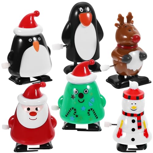 BESPORTBLE 6 Stück Weihnachts Aufziehspielzeug Set Teiliges Clockwork für Niedliche Weihnachtsmann Figuren für Xmas Partys Deko BESPORTBLE 6 Stück Weihnachts Aufziehspielzeug Set Teiliges Clockwork für Niedliche Weihnachtsmann Figuren für Xmas Partys Deko von BESPORTBLE