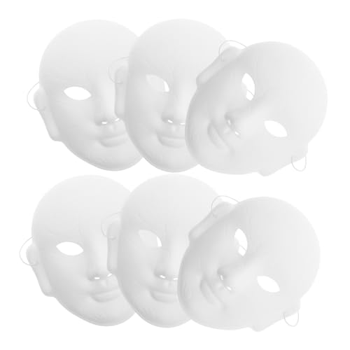 BESPORTBLE 6 Stück Weiße Peking Masken DIY Bemalbar Pappmaché Traditionelle Chinesische Gesichtsmasken für Kostümpartys Cosplay Halloween Leichte und Langlebige Party Masken BESPORTBLE 6 Stück Weiße Peking Masken DIY Bemalbar Pappmaché Traditionelle Chinesische Gesichtsmasken für Kostümpartys Cosplay Halloween Leichte und Langlebige Party Masken von BESPORTBLE